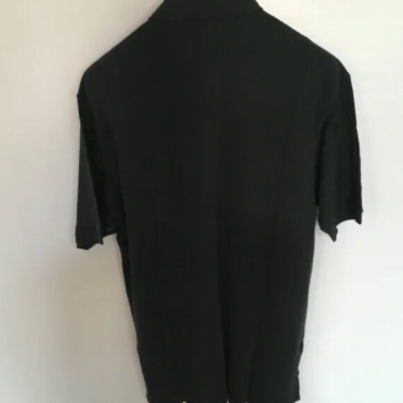 Per lui per lei 100% silk teal medium short sleeve polo size m new nwt ea0194 - Picture 2 of 5